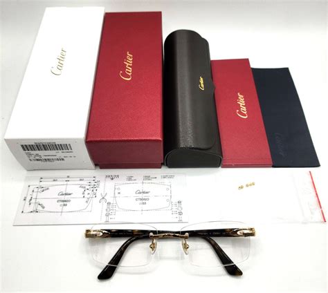 cartier ct00480|Cartier Canazei CT0048O Rectangle Glasses.